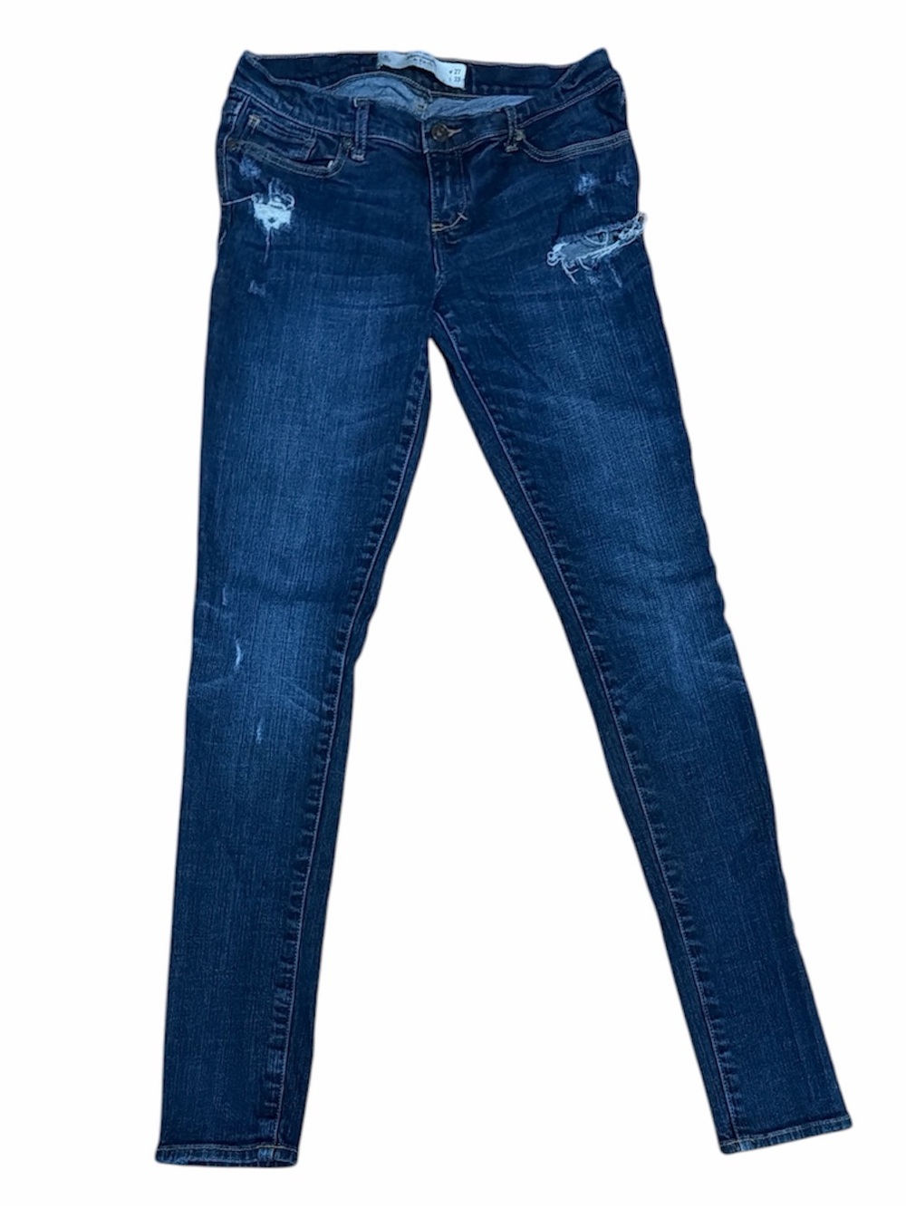 Vintage Abercrombie & Fitch Skinny Distressed Jeans - Size 4L